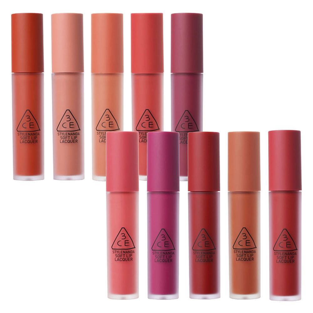 Son kem mềm môi 3CE Soft Lip Lacquer - NULL SET, CHANGE MODE