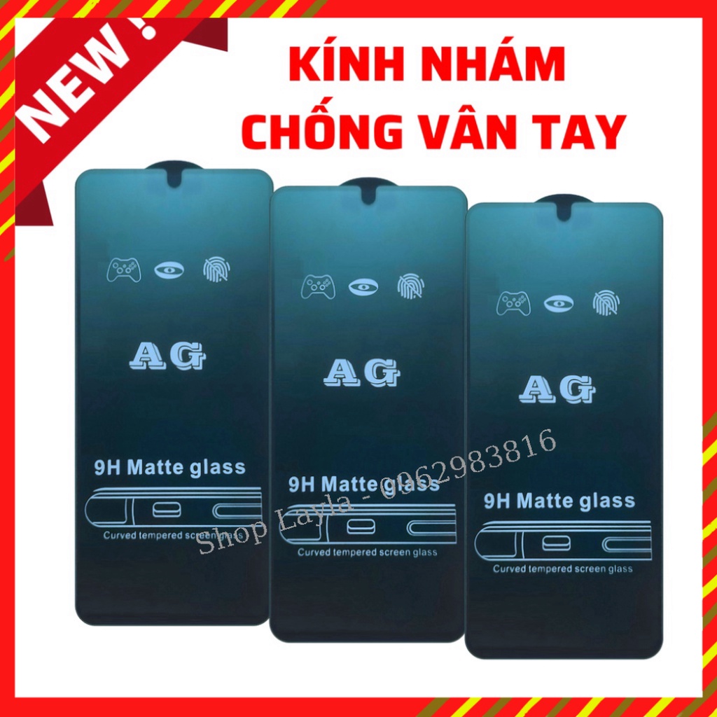 Kính Cường Lực Samsung A12 A22 A31 A32  - Full màn hình - Phủ Nano Cao cấp