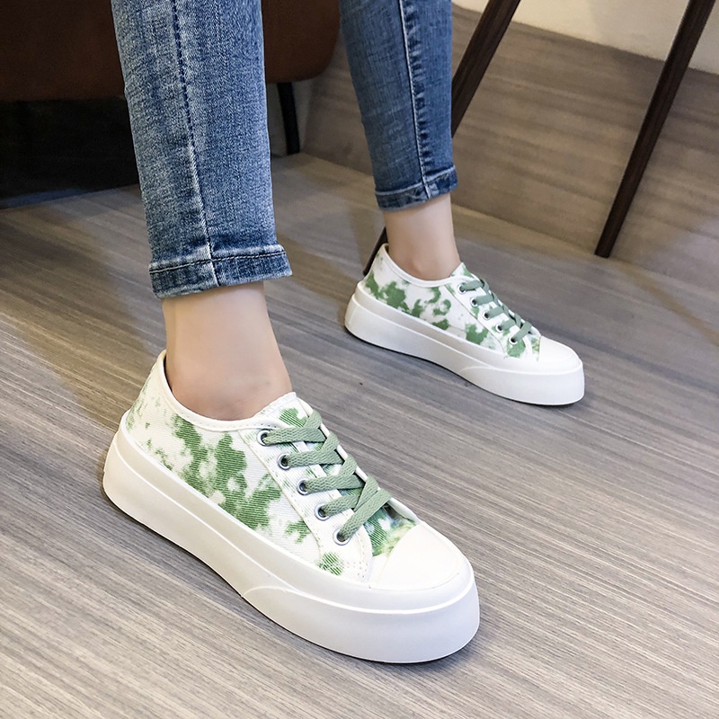 Hàng đẹp full hộp  Giày thể thao sneaker nữ FREESHIP   thiết kế dây kép màu vẩy cá tính