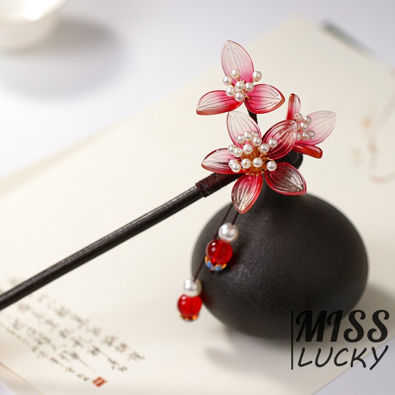 Trâm cài tóc bằng gỗ kiểu Trung Hoa cổ điển quyến rũ cho nữ