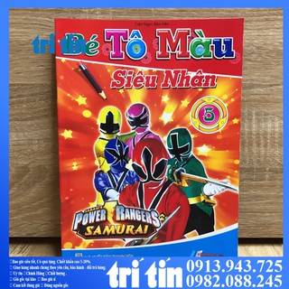 SET 8 C   BÉ TẬP TÔ MÀU SIÊU NHÂN