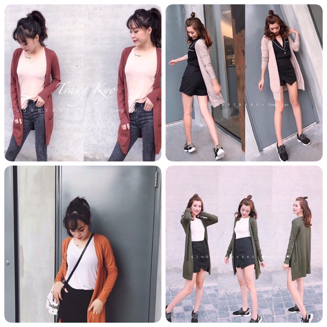 Áo len cardigan