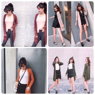Áo len cardigan