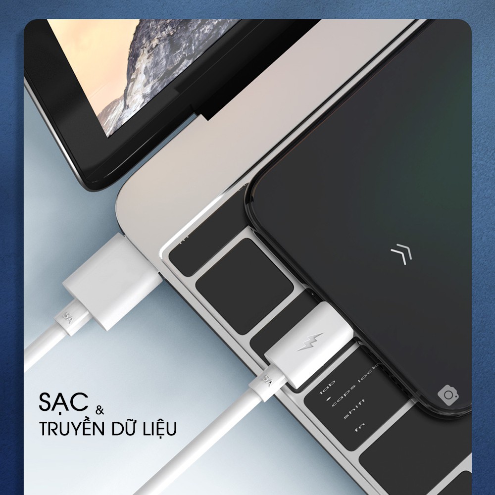 Cáp sạc FENGZHI T9 sạc nhanh 5A TPE cao cấp chính hãng cho điện thoại iPhone Samsung OPPO Vivo HUAWEI XIAOMi dây sạc