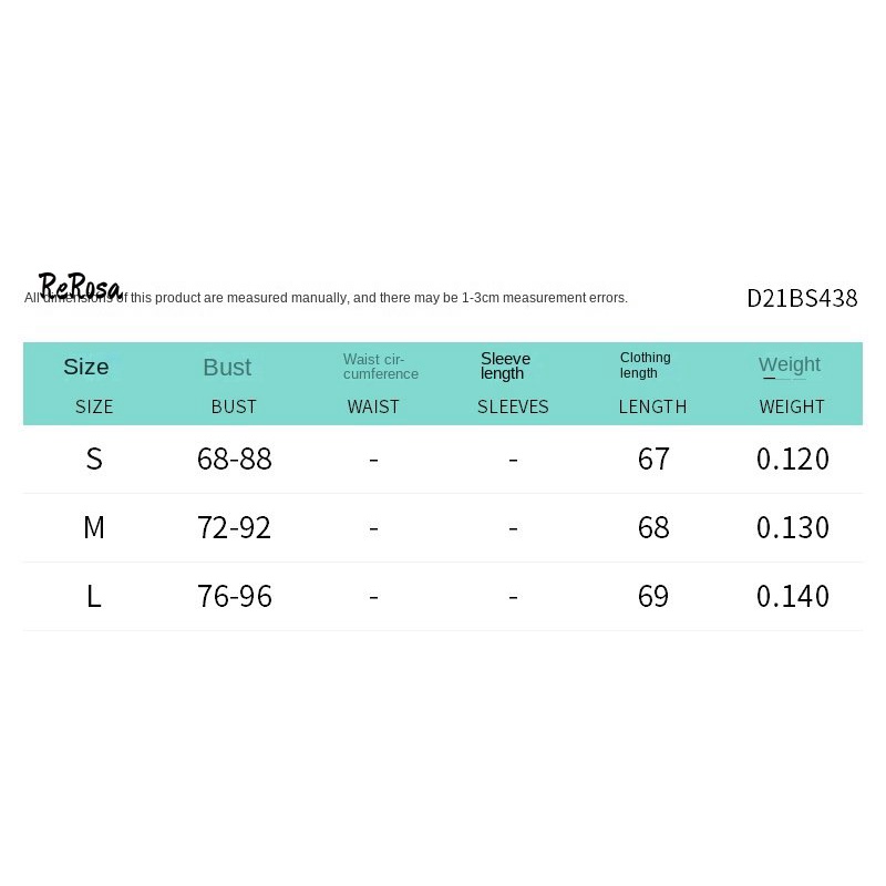 [Mã TOPMAY giảm đến 25k đơn 150k] Rerosa Áo Liền Quần Hai Dây In Chữ Màu Trơn Cho Nữ | BigBuy360 - bigbuy360.vn