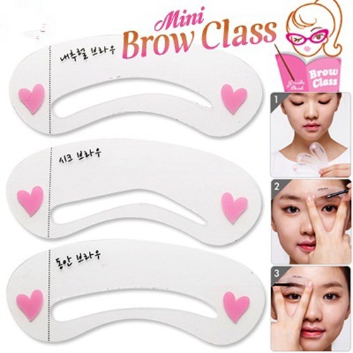 Bộ khuôn kẻ chân mày brow class . LG11