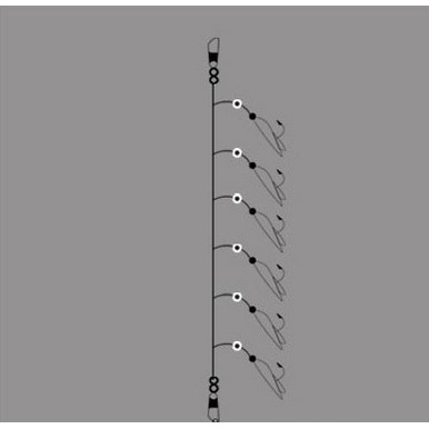 (MỚI) Bộ 6 dây móc câu cá bằng thép không gỉ