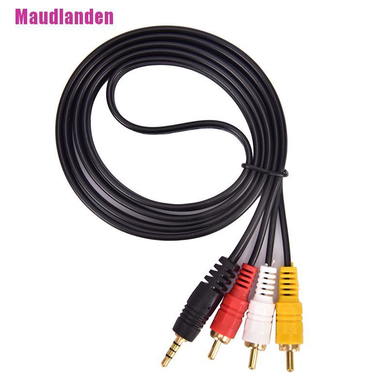 Dây Cáp Chuyển Đổi Âm Thanh / Video Aux Male 3.5mm Sang 3 Rca Av