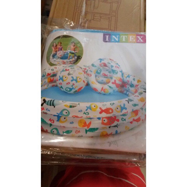 BỂ BƠI 3 CHI TIẾT TẶNG KÈM PHAO VÀ BÓNG