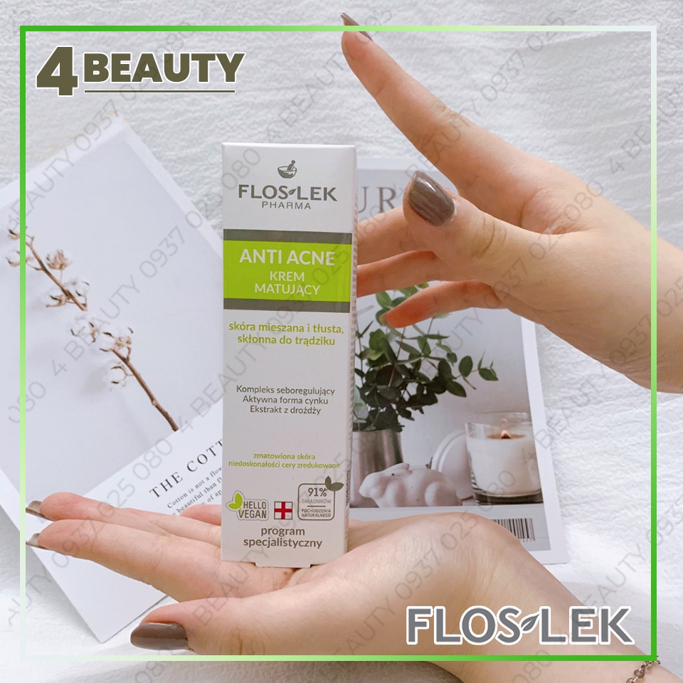 Kem Dưỡng Ẩm Và Kiểm Soát Dầu Floslek Anti Acne Mattifying Cream