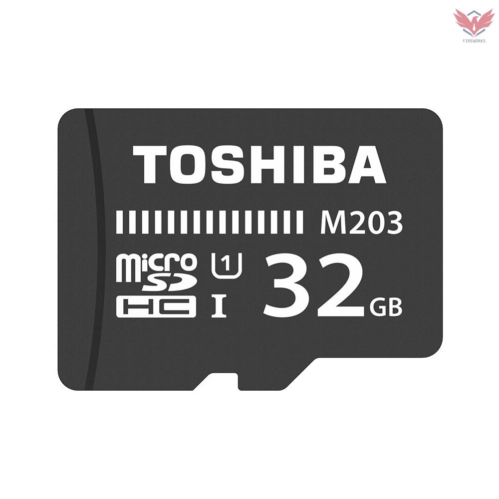 TOSHIBA Thẻ Nhớ Micro Sd 32g Tf U1 C10 M203 100mb / S Tốc Độ Cao Chống Sốc Cho Điện Thoại / Máy Ảnh Go-Pro / Camera