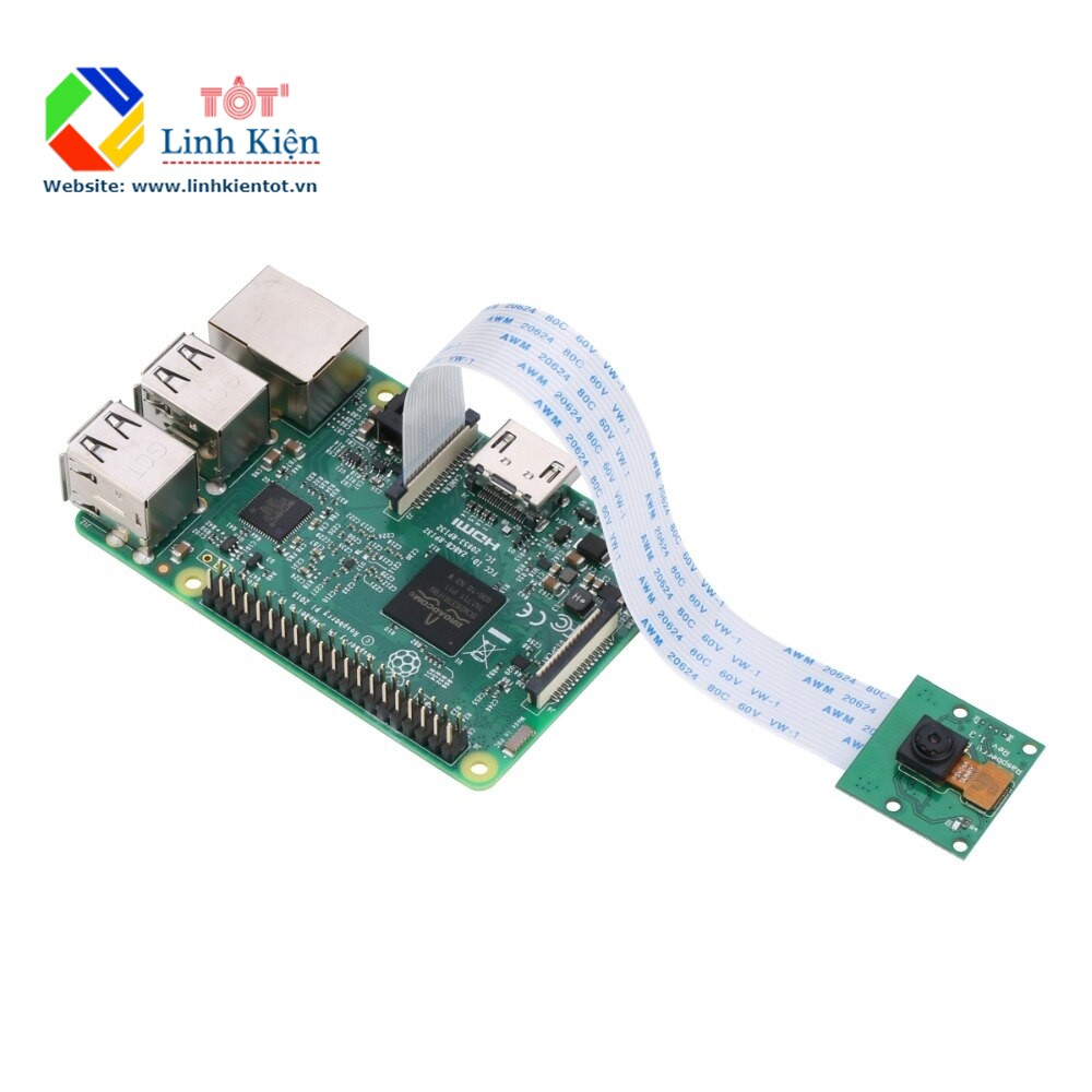 Module Camera Raspberry Pi CSI 5MP 1080P 15 Cm, Raspberry Pi 4/3B+/ 3B/2