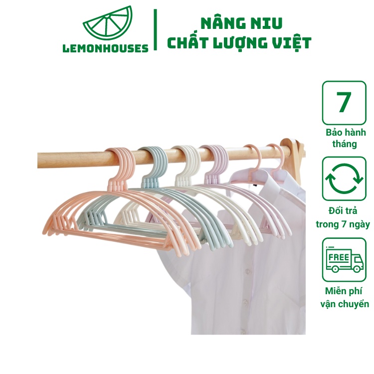 Móc Quần Áo Nội Địa Xoay 360 độ Nhựa Cao Cấp Không Biến Dạng Quần Aó Size 40cm cực bền