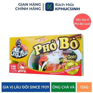 Hộp viên gia vị phở bò Gold 126g KPHUCSINH - Hàng Chính Hãng