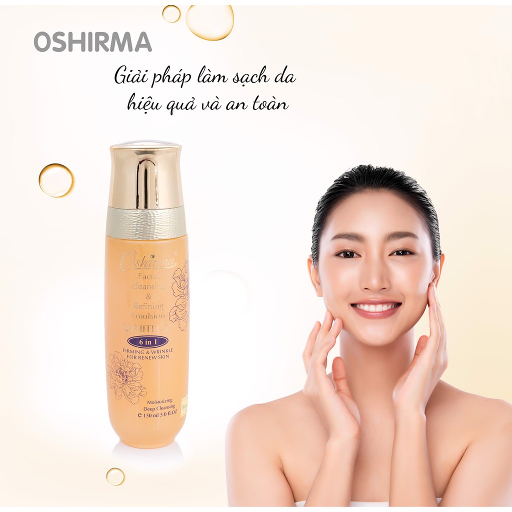 ✡✡ Gel rửa mặt chiết xuất Nhân Sâm kiểm soát nhờn, chống nhăn và làm sáng mịn da 6 in 1 150ml ℀