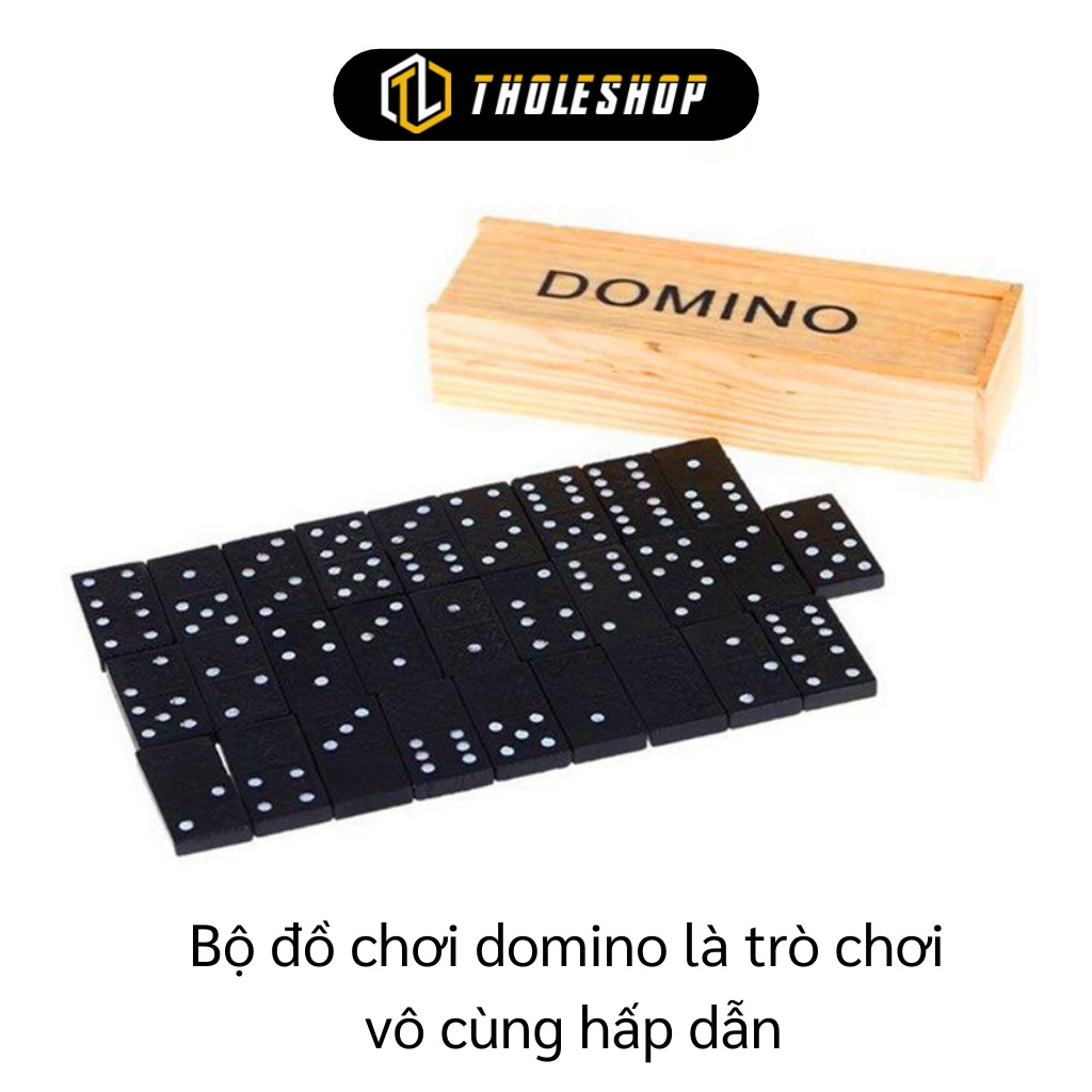 Đồ Chơi Domino - Đồ Chơi Giáo Dục Có Hộp Ngoài Được Làm Chất Liệu Gỗ Tự Nhiên 6180