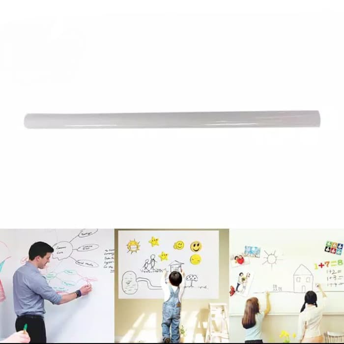 Giấy Dán Tường Dạng Bảng Trắng Cuộn Tròn 45x200cm