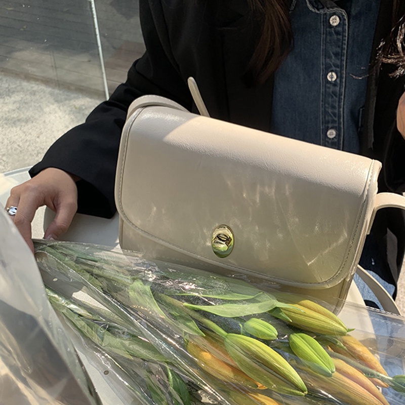 Ielgy Túi Đeo Chéo Hình Vuông Nhỏ Màu Xanh Lá Cây Đa Năng Cho Nữ