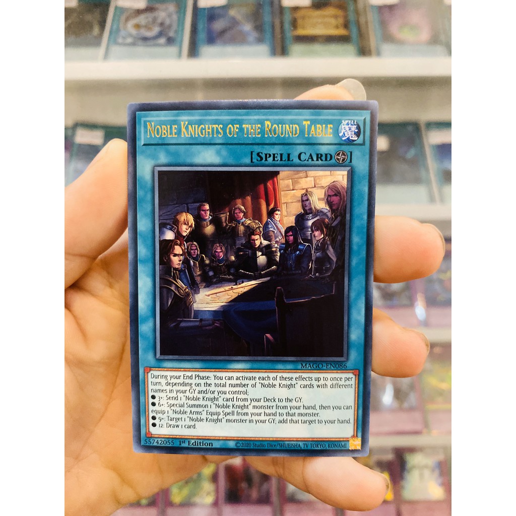 Thẻ Bài Lẻ YugiOh! Mã MAGO-EN086 - Noble Knights of the Round Table - Gold-Letter Rare - 1st Edition