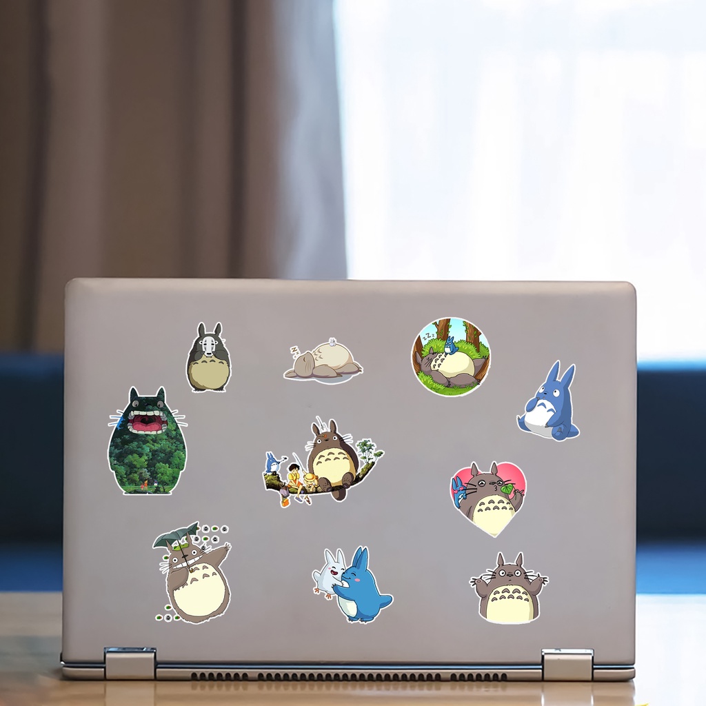 Sticker TOTORO Chống Nước - Sticker Dán Laptop, Điện Thoại, Đàn Guitar, Mũ Bảo Hiểm, Vali