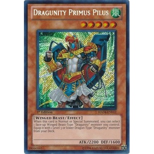 Thẻ bài Yugioh - TCG - Dragunity Primus Pilus / HA04-EN012 '