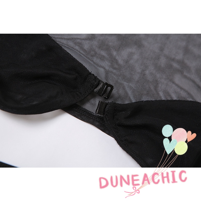 Áo thun nữ DUNEA tay dài cổ vuông thiết kế mới gợi cảm thời trang