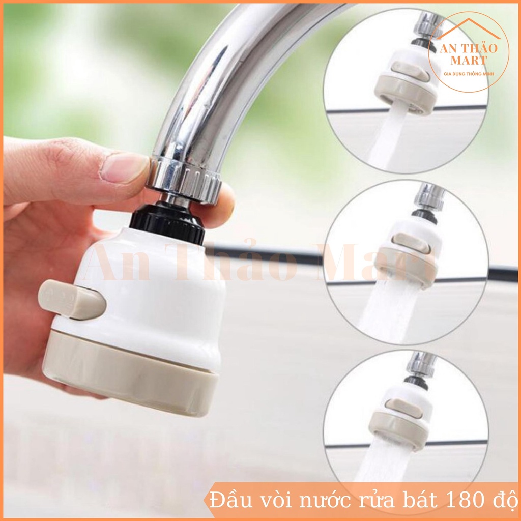 Đầu Vòi Rửa Bát Tăng Áp Xoay 360 Độ - Vòi Nước Tăng Áp lực Cho Bồn Rửa Chén, Bồn Rửa Tay Đa Năng