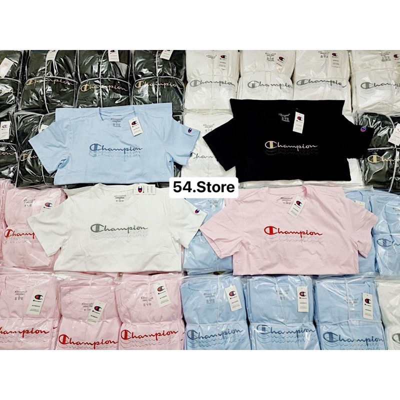 Tee Cʜᴀmᴘɪᴏɴ 3Line thêu toàn bộ chữ. | BigBuy360 - bigbuy360.vn