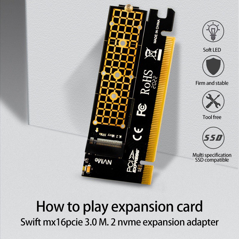 Thẻ Mở Rộng Tản Nhiệt Jeyi M.2 Nvme Pcie3.0 | BigBuy360 - bigbuy360.vn