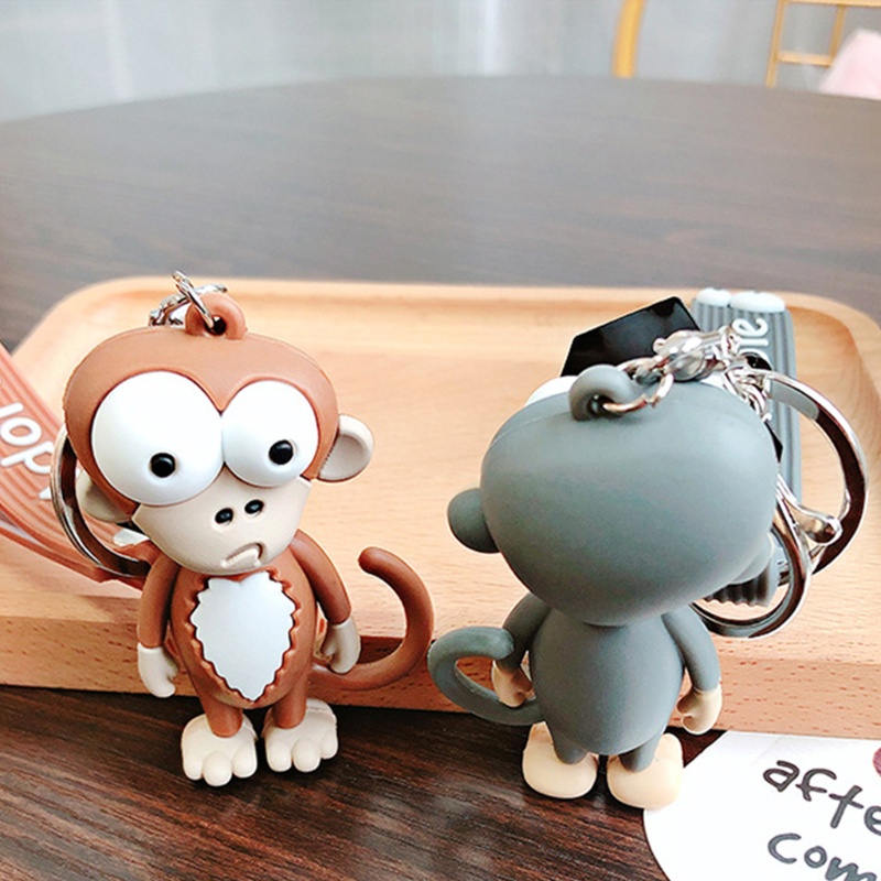 Móc Khóa Silicon Hình Chú Khỉ Dễ Thương