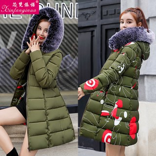 Áo phao dáng dài 2 mặt