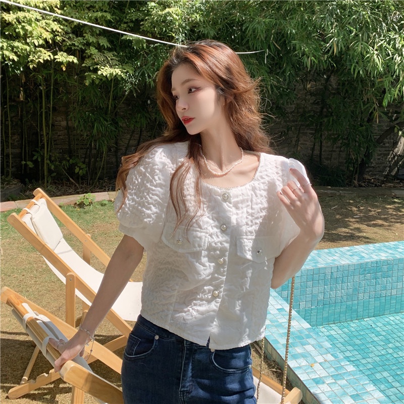 Áo Sơ Mi Ngắn Tay Thời Trang Mùa Hè Dễ Phối Đồ Dành Cho Nữ