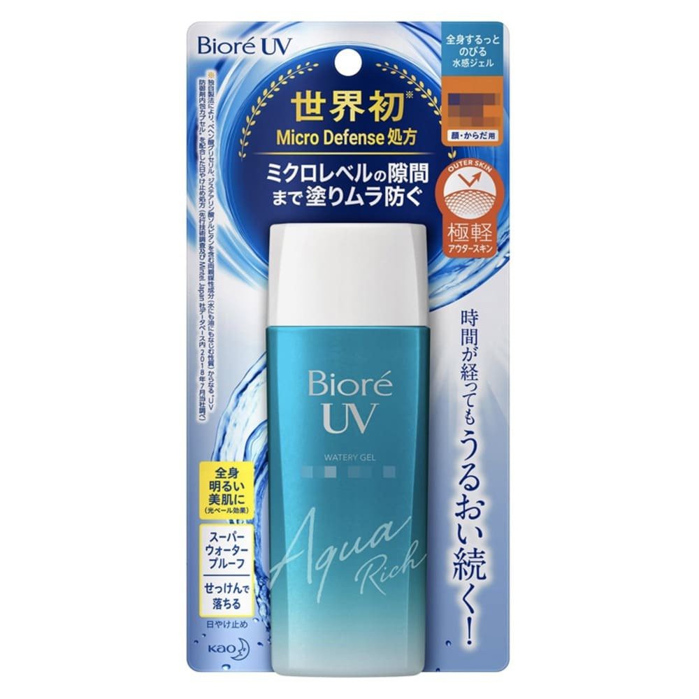 (Hàng Mới Về) Gel Chống Nắng Biore Uv Watery Spf 50 + Pa + + + Aqua Rich 90ml