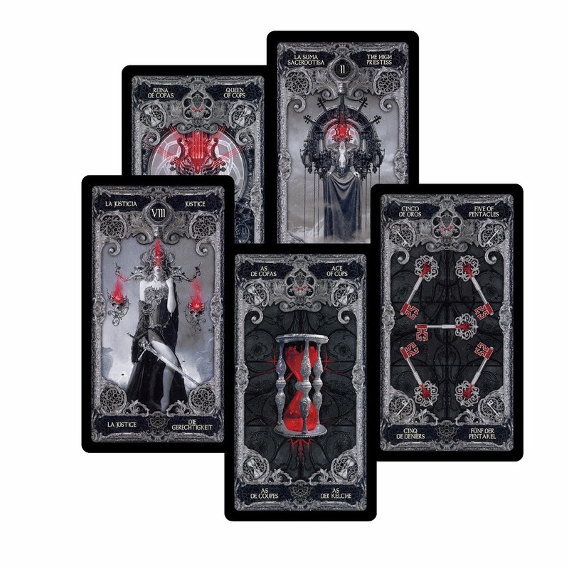 Bộ bài Dark tarot cards English version mysterious divination personal use playing cards game mysterious cards