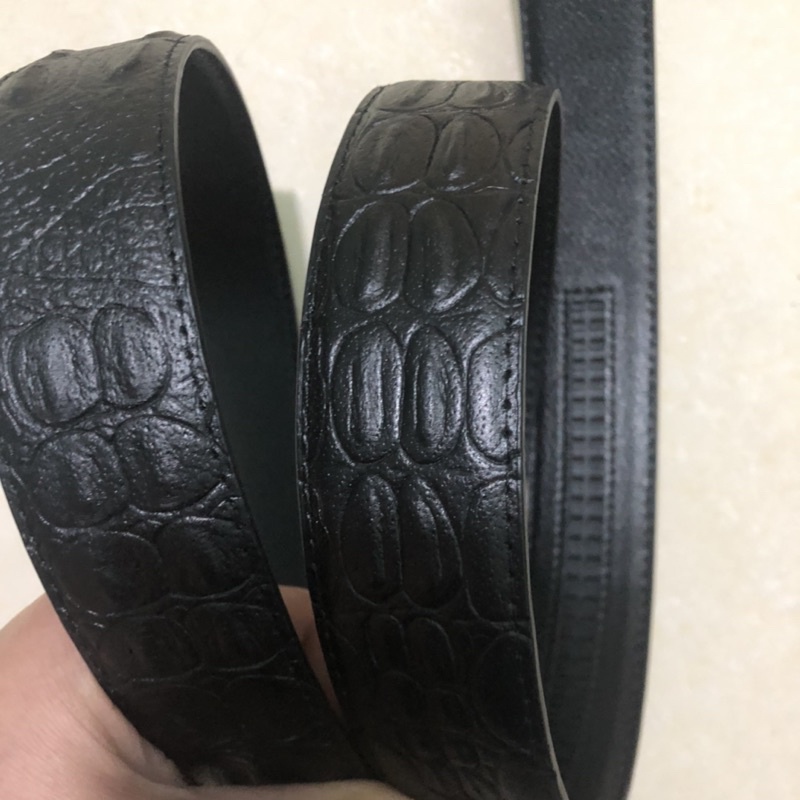 Dây thắt lưng rời da bò thật có khấc bên trong