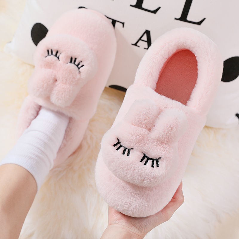 Dép bông đi trong nhà giữ ấm chống trượt dễ thương dành cho nam nữ