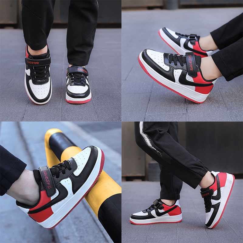 Giày Thể Thao Bằng Da Chống Nước 3 Màu Thời Trang 2022 Dành Cho Trẻ Em