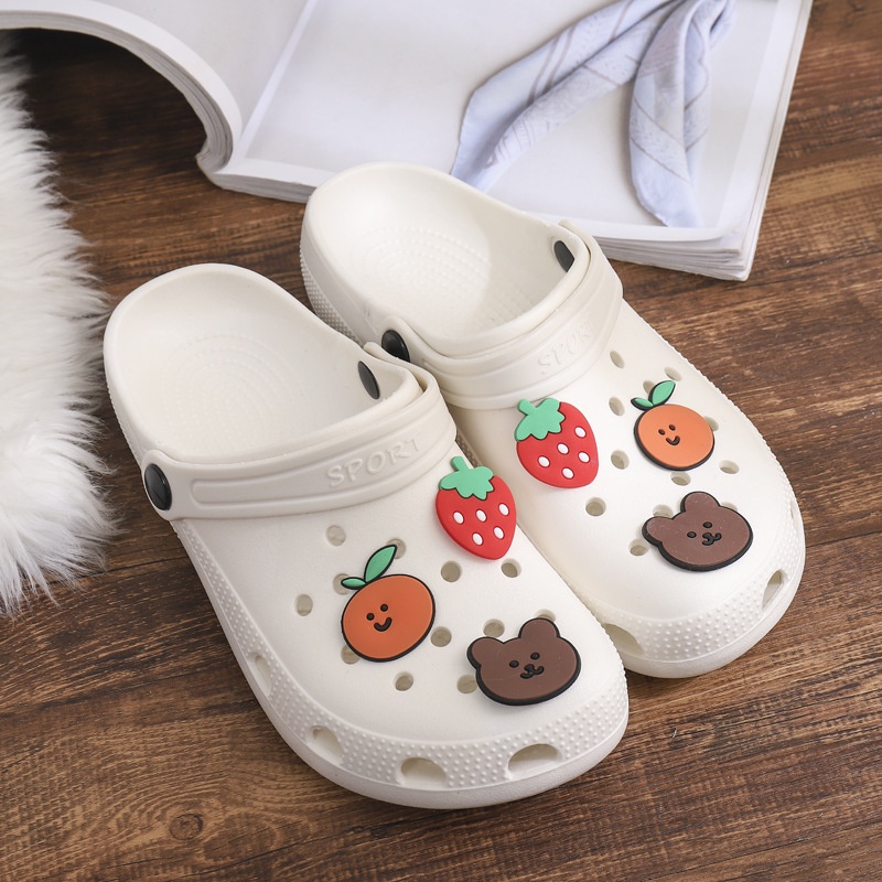 Dép cross sục cá đi mưa hàng đẹp [H65] tặng 6 sticker siêu kute - Lucky Shoes VN