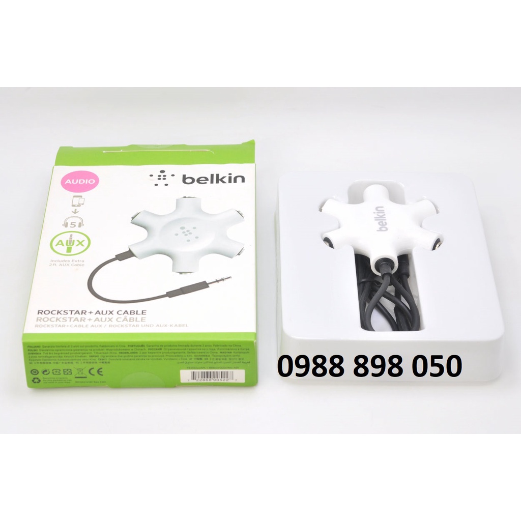 Bộ Chia Cổng 5 Cổng Audio 3.5mm Belkin