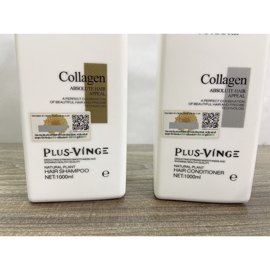 [Đáng Mua] DẦU GỘI XẢ PHỤC HỒI KÍCH MỌC TÓC VINGE COLLAGEN HÀNG AUTH 1000MLx2 | BigBuy360 - bigbuy360.vn