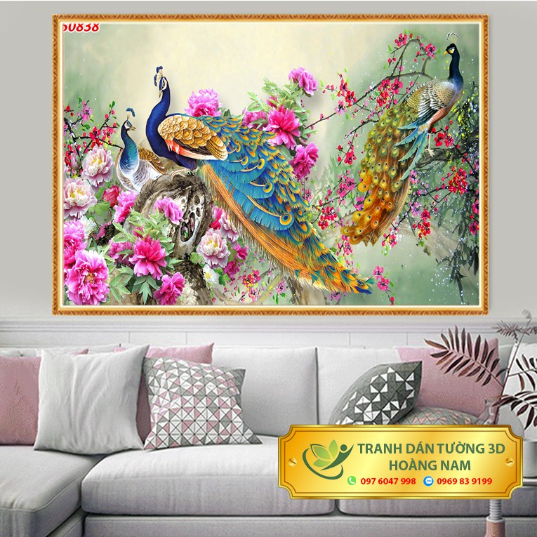 Tranh dán tường 3d bóc dán trang trí phòng