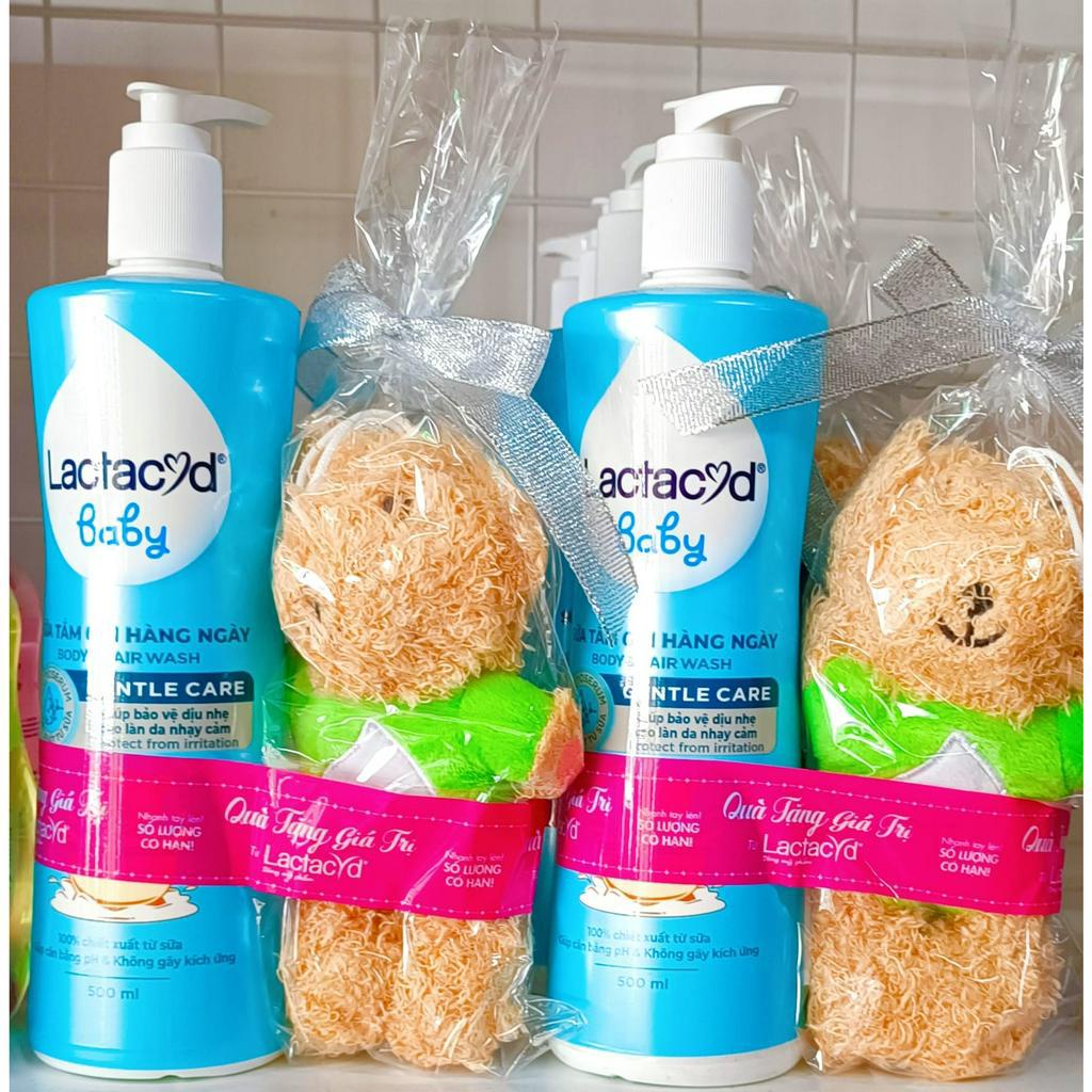 Combo 2 chai Sữa tắm gội Lactacyd baby Gentle Care chai 500ml