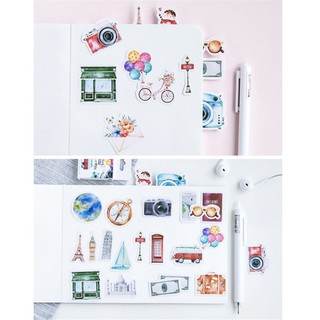 Set 46 nhãn dán trang trí sổ tay