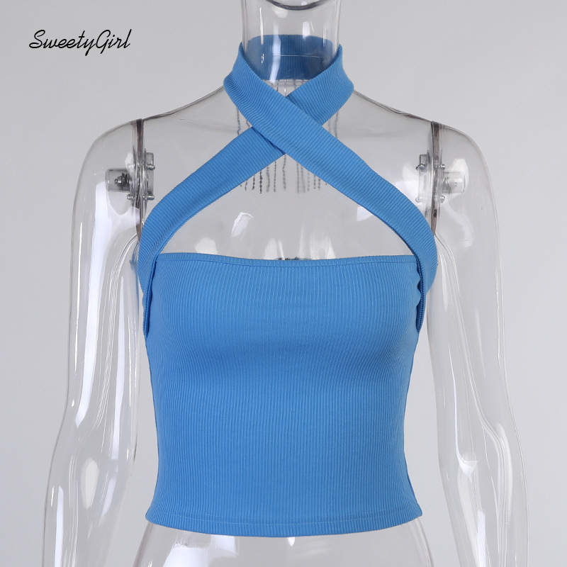 Áo Dây Nữ Cộc Tay Hở Eo Quyến Rũ