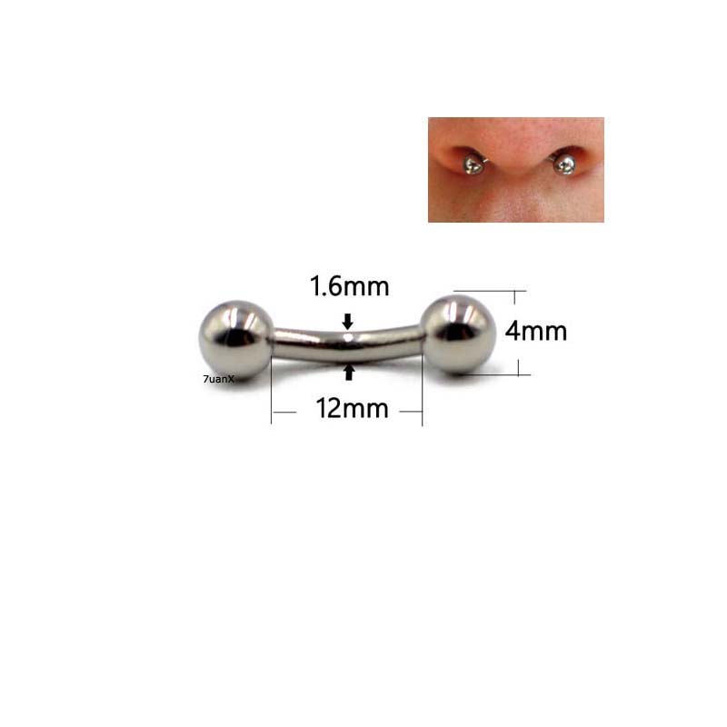 1 Khuyên cơ thể chất liệu thép titan G23 cá tính