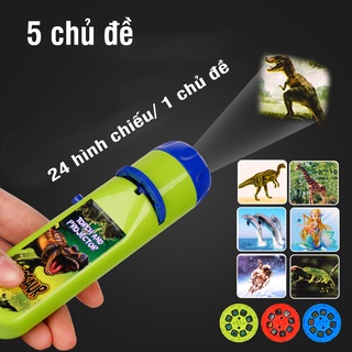 Đèn pin chiếu hình cho bé 5 chủ đề
