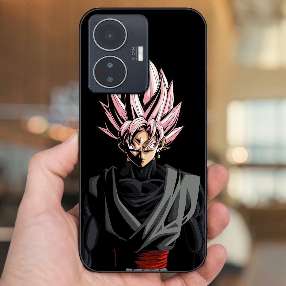 Ốp lưng Vivo Y55 2022 viền đen in hình Goku Dragon Ball