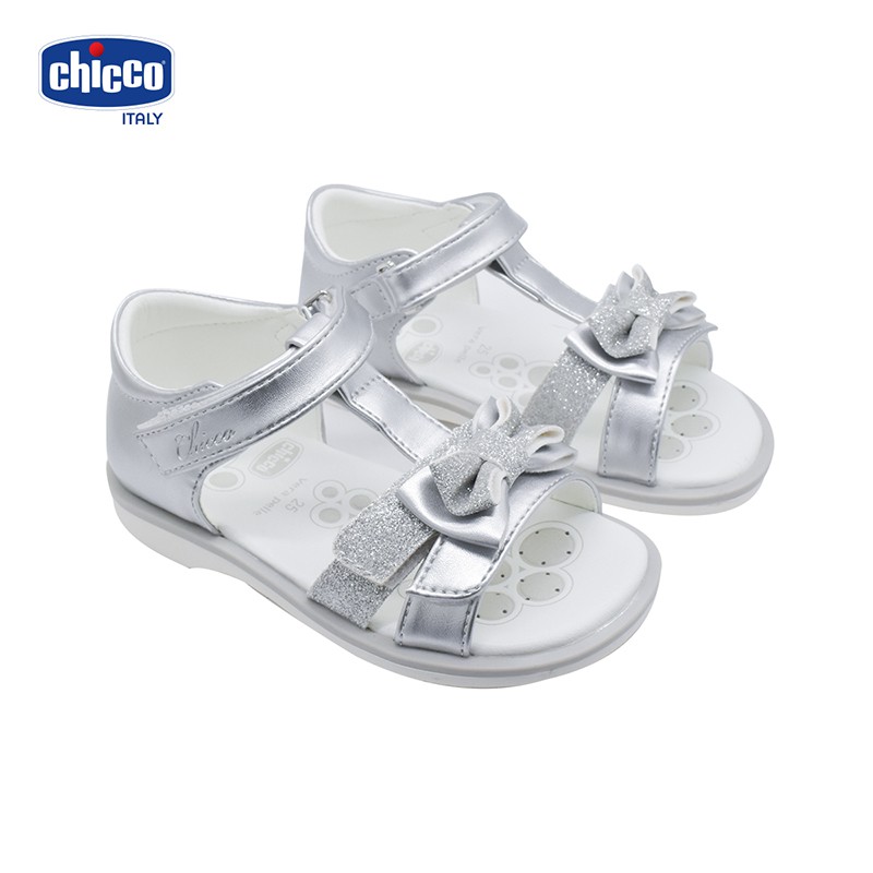 Sandal mát-xa chân bé đính nơ Chicco