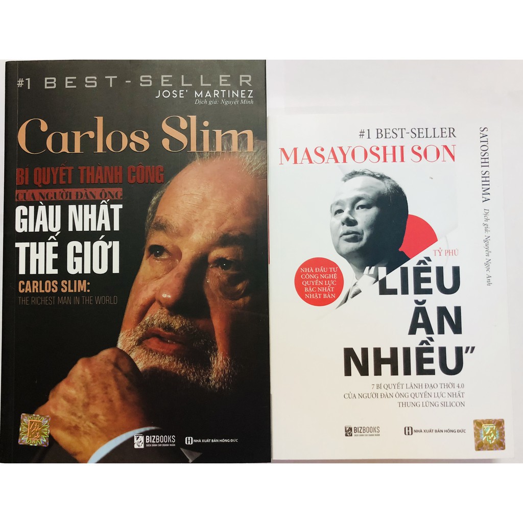 Sách - Combo Carlos Slim - Bí Quyết Thành Công Của Người Đàn Ông Giàu Nhất Thế Giới + Masayoshi – Tỷ Phú Liều Ăn Nhiều