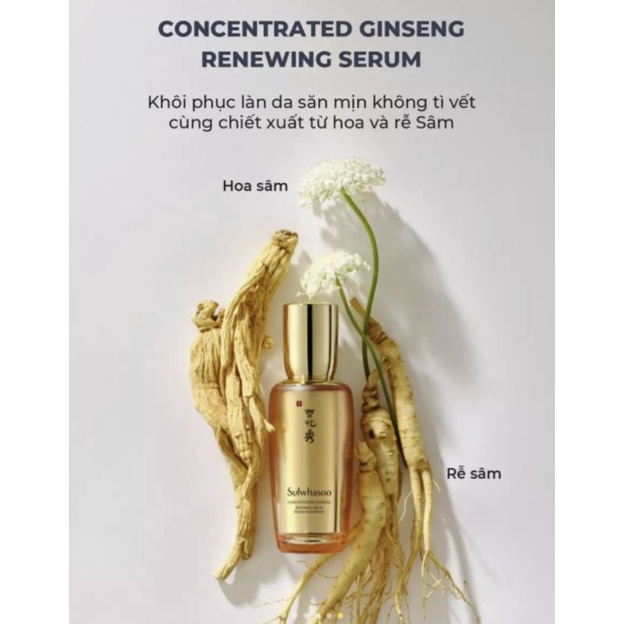 Combo 5 gói Tinh chất chống lão hoá từ nhân sâm Sulwhasoo Capsulized Ginseng Fortifying Serum